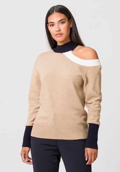 Strickpullover mit One-shoulder Cut-out